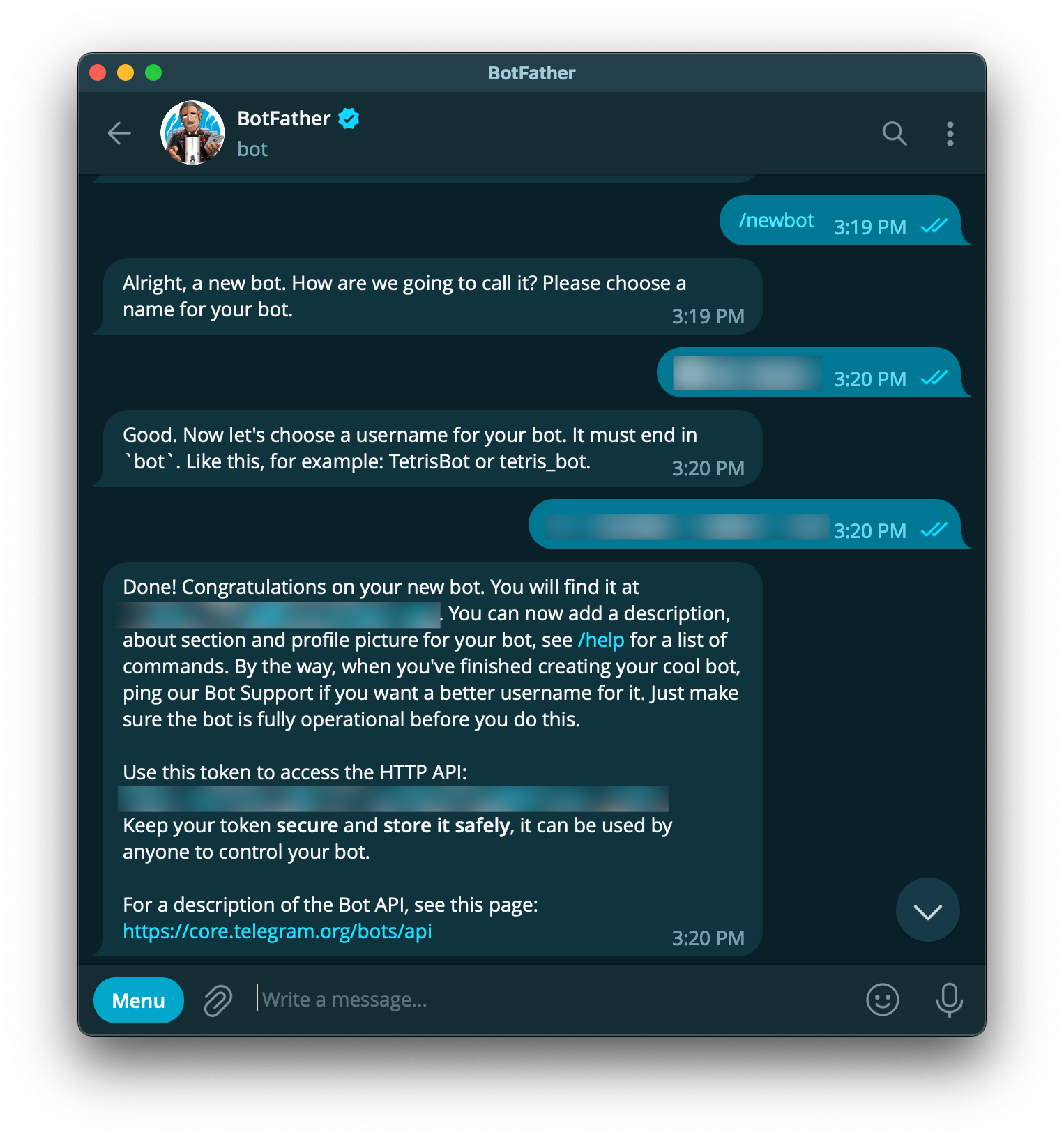 Telegram Botfather